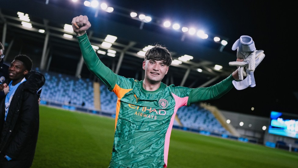 THROUGH TO THE FINAL : Max Hudson enjoyed that one!