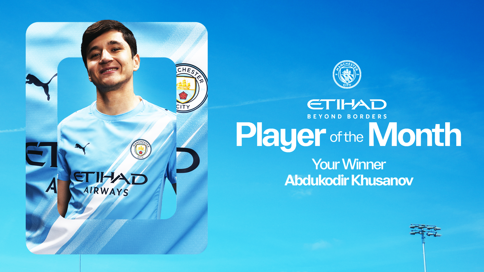 Khusanov voted Etihad Player of the Month