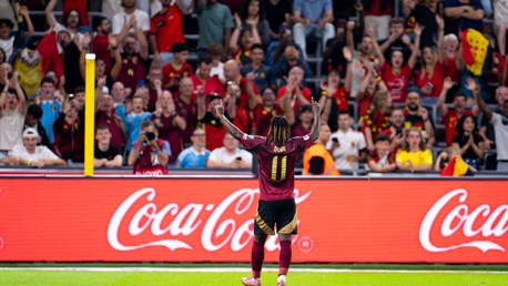 Internationals: Doku at the double as Belgium hit six