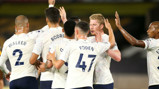 MAGIC MONDAY: Goalscorers Phil Foden and Kevin De Bruyne are the centre of attention