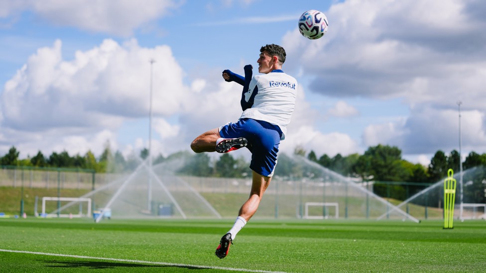 AT THE FLICKS  : Phil Foden shows his skills