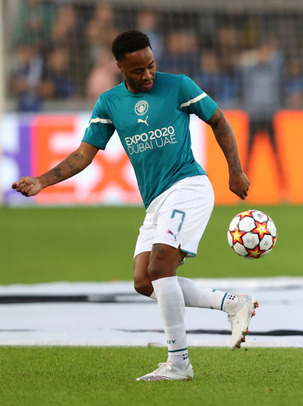 SILKY STERLING : Raz shows off some tricks during the pre-match warm up.