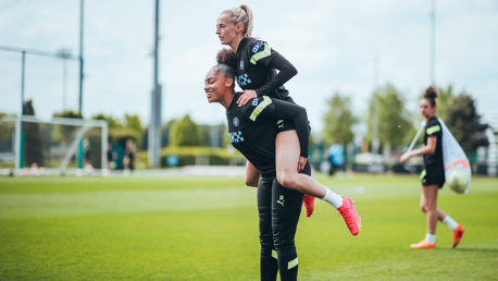 Training: City gear up for Everton finale