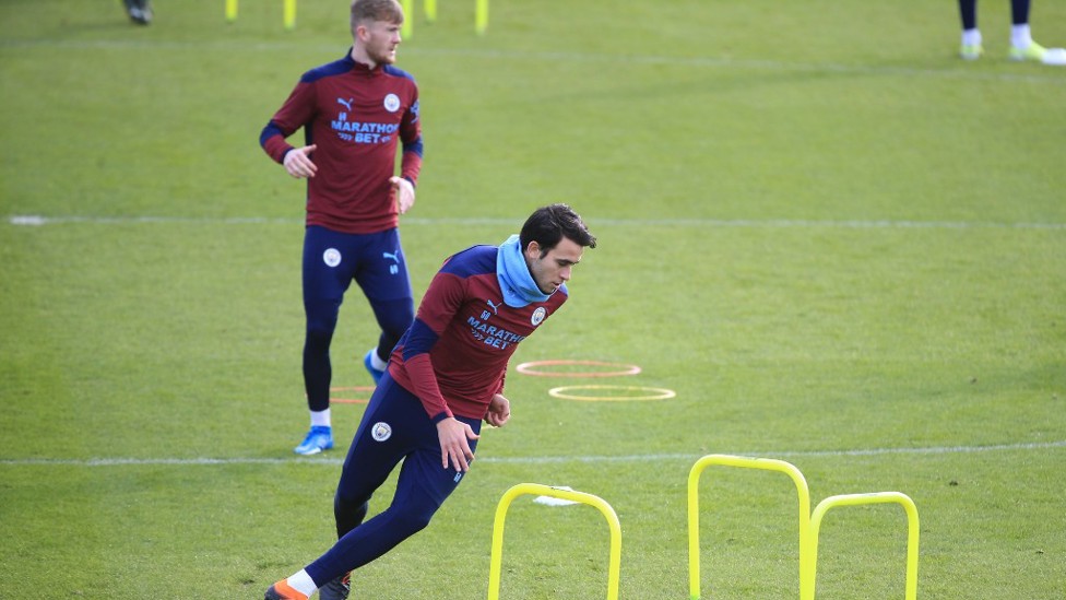 FULL FLIGHT : Eric Garcia shows a turn of pace.