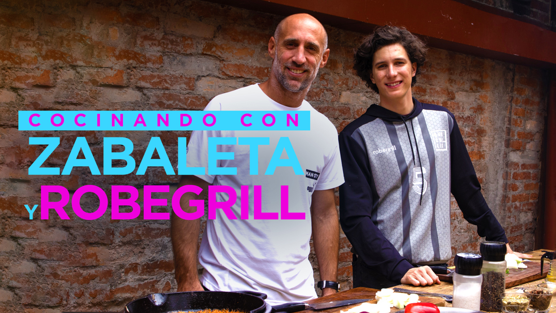 Cocinando con Pablo Zabaleta y RobeGrill