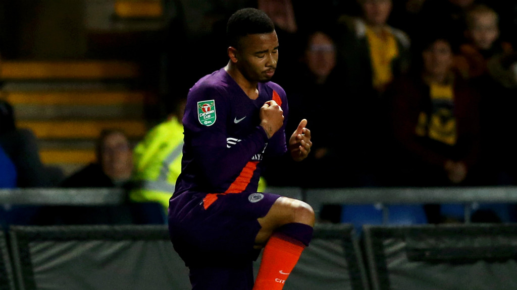 RIDING SOLO : Gabriel Jesus enjoys the opener