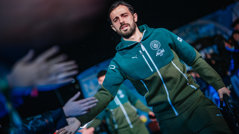 BRILLIANT BERNARDO : The skipper arrives.