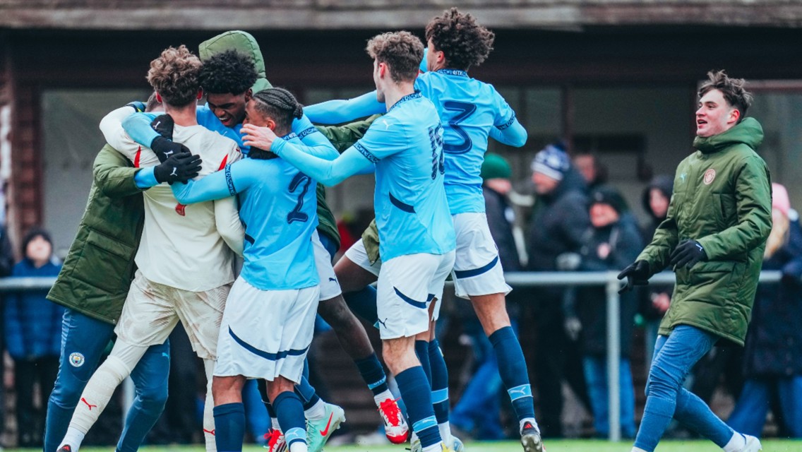 City U19s win UEFA Youth League penalty shootout after dramatic FC Midtjylland clash