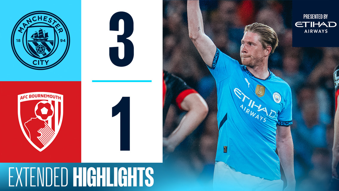 City 3-1 Bournemouth: Extended highlights
