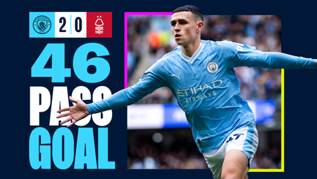 Watch: All 46 passes leading to Foden's incredible goal