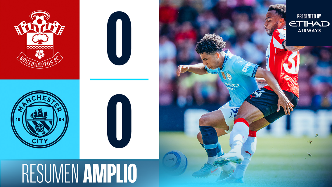 Southampton 0-0 City: resumen amplio
