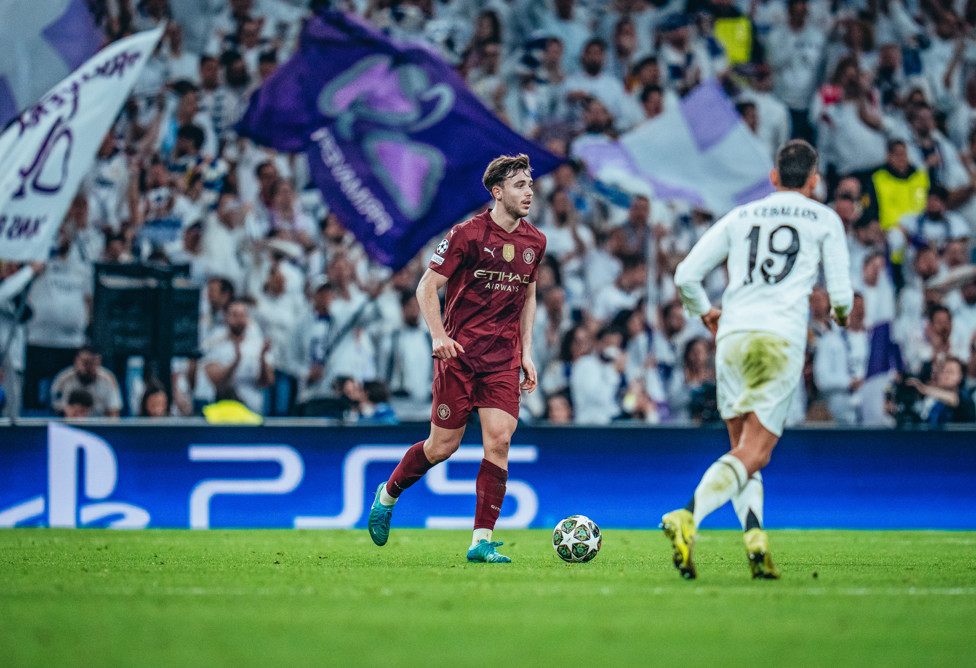 Nico em ação contra o Real Madrid.