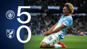 Two-minute highlights: City 5-0 Norwich