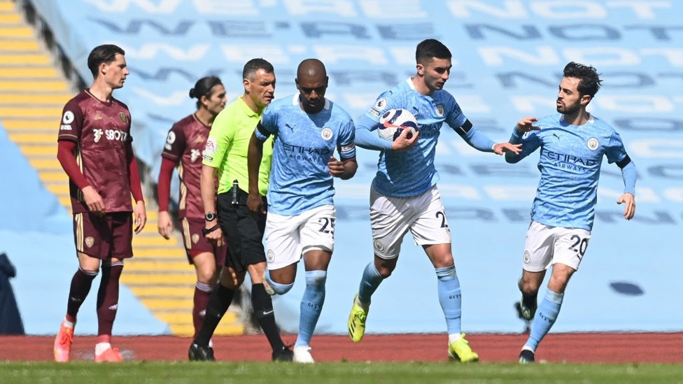 NUEVE. : Los goles que Ferran Torres ha marcado con la camiseta del Manchester City.