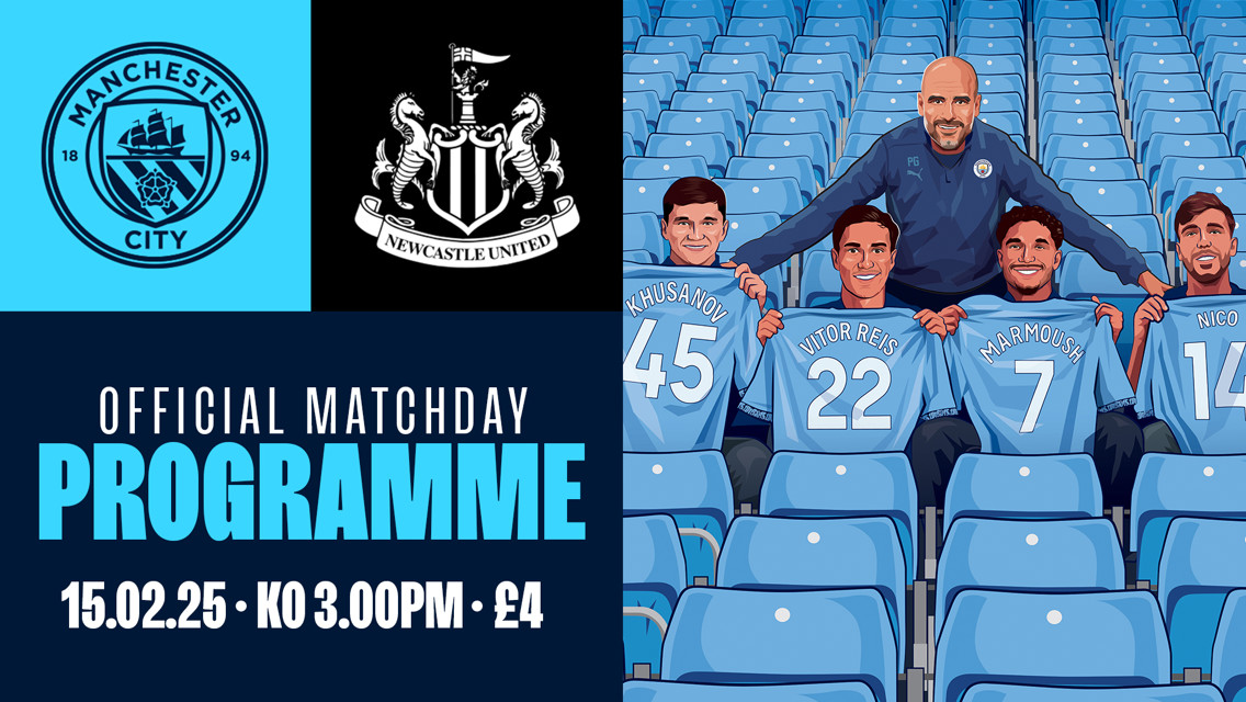 City v Newcastle programme: Classic cover, Savinho, Stones and much more