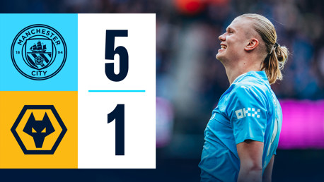 Brief highlights: City 5-1 Wolves