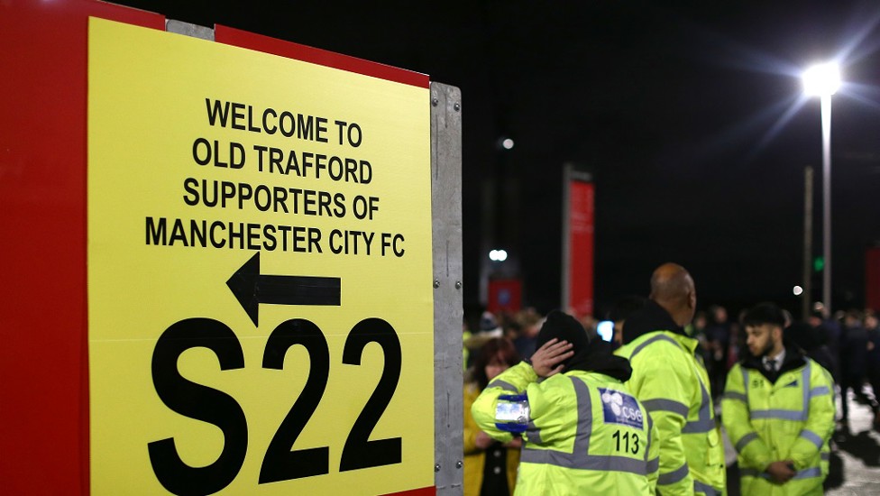 AWAY DAY : City's allocated section this way!