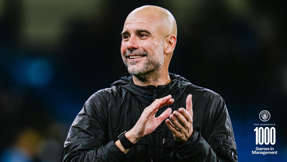 Pep’s 1000 games in management in numbers