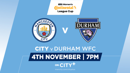 Watch City v Durham live on CITY+