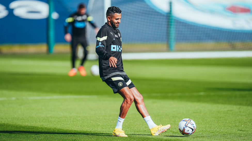 Riyad on the ball (as always)