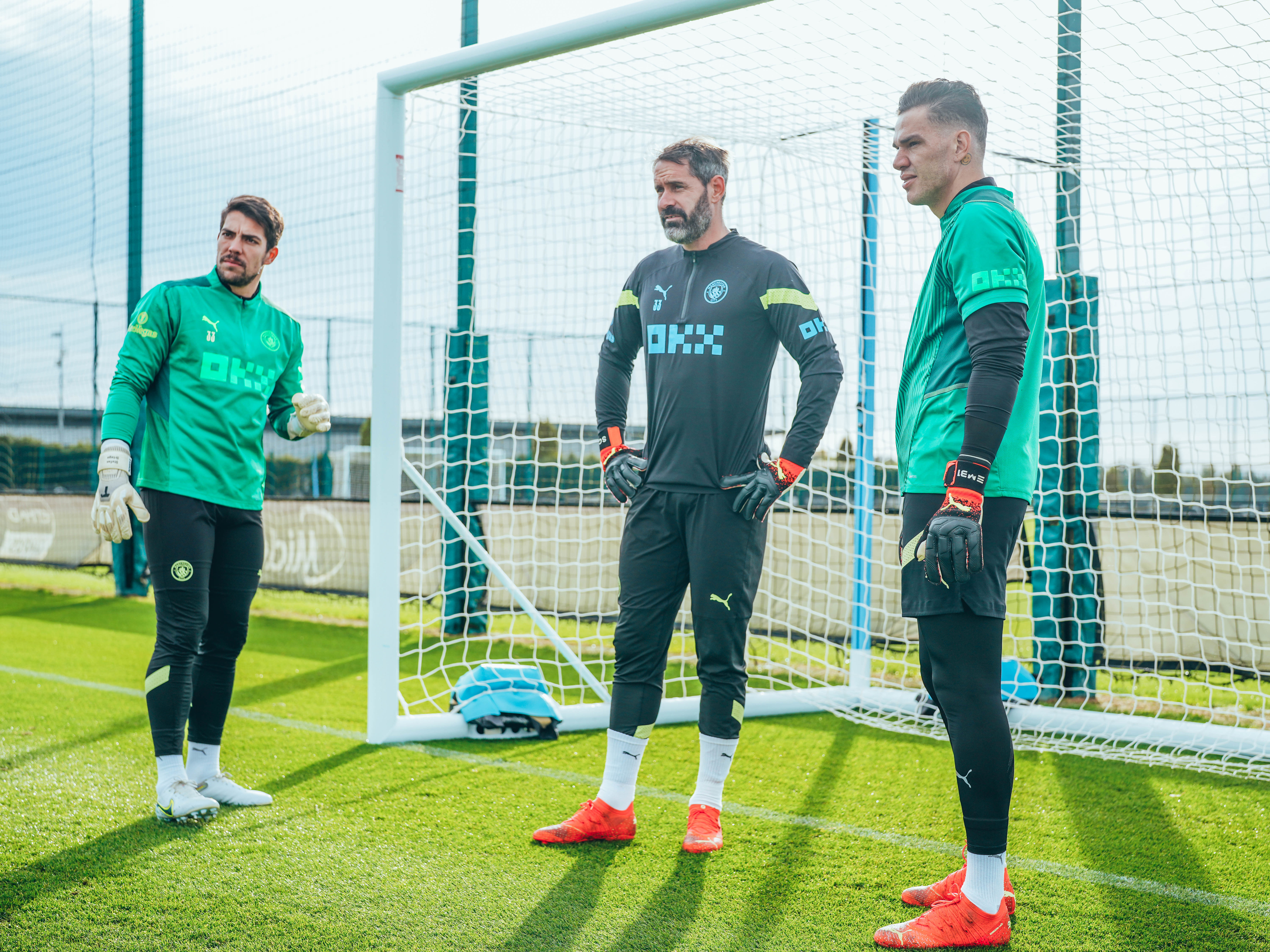 KEY TRIO: Stefan Ortega, Scott Carson and Ederson