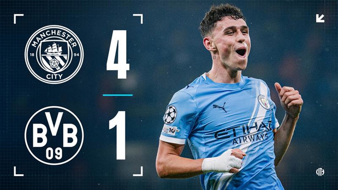 City 4 x 1 Dortmund: melhores momentos 