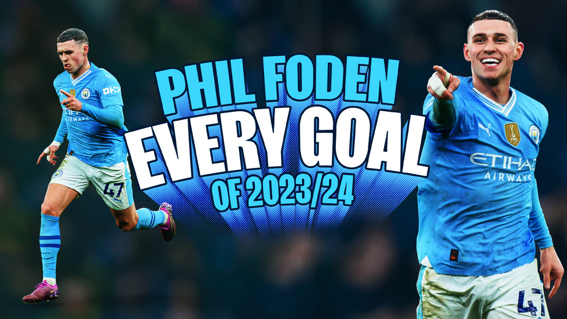 Todos los goles de Phil Foden en la campaña 2023/24 