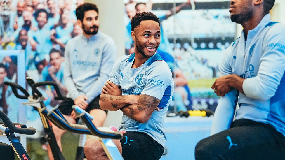 BIRTHDAY BOY : Raheem Sterling is all smiles on his 27th birthday