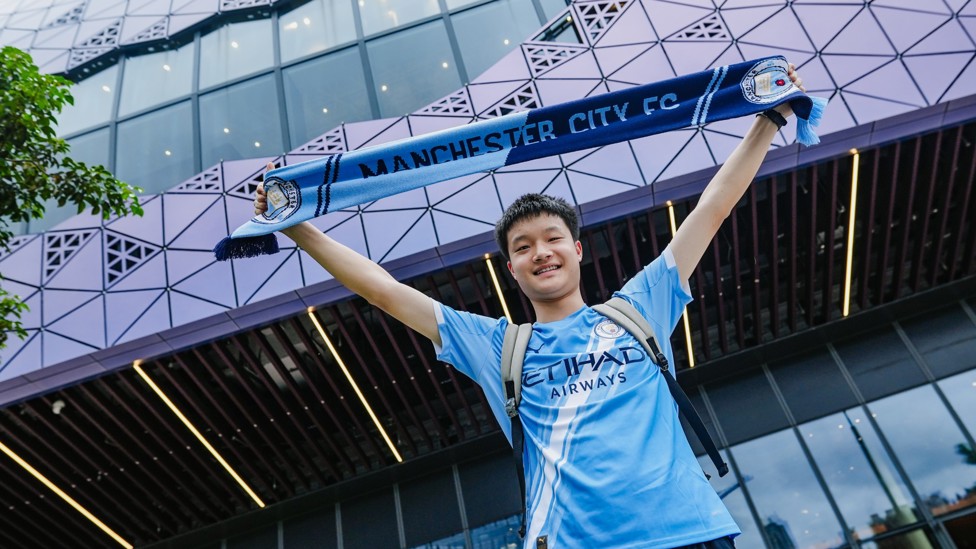 INCREDIBLE SUPPORT : City fans show their support for the team. 