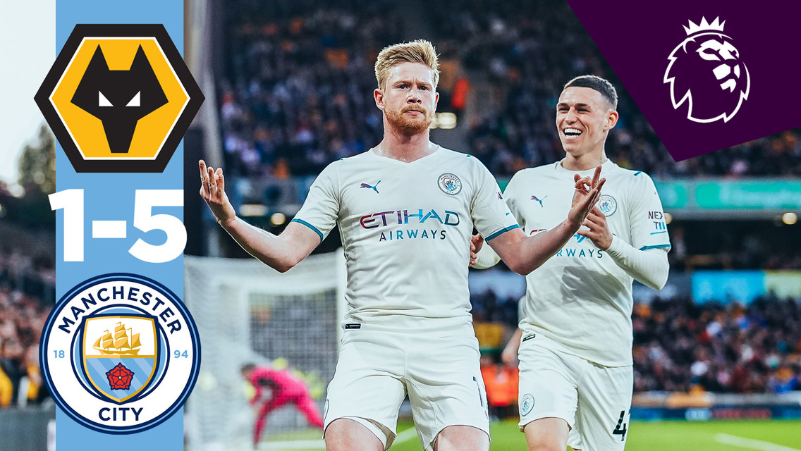 Wolves 1-5 City: Cuplikan Singkat