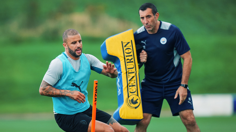 FLEET OF FOOT : Kyle Walker giving 100%
