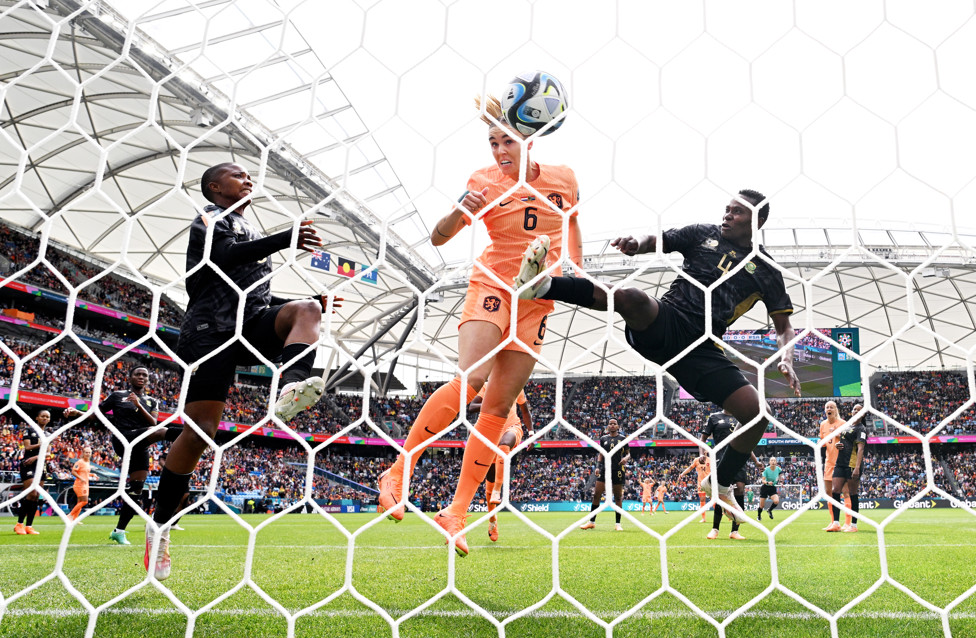 RECORD-BREAKER ROORD : City’s newest signing Jill Roord scored a record high fourth goal for the Netherlands during their 2-0 win over South Africa in the Round of 16. 