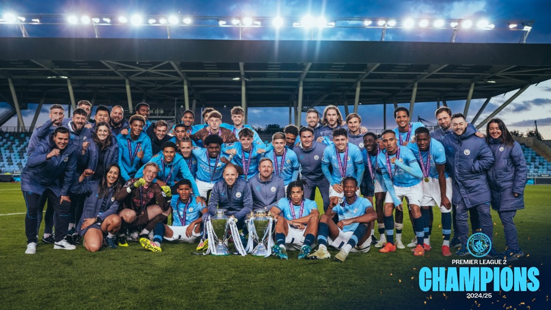 Watch: City EDS lift the Premier League 2 trophy!