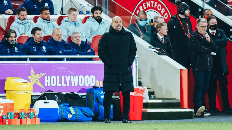 PRESSURE FROM PEP  : The boss bellows instructions from the sidelines. 