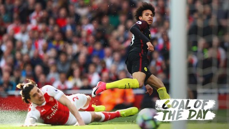 Goal of the Day: Leroy Sane v Arsenal 2017