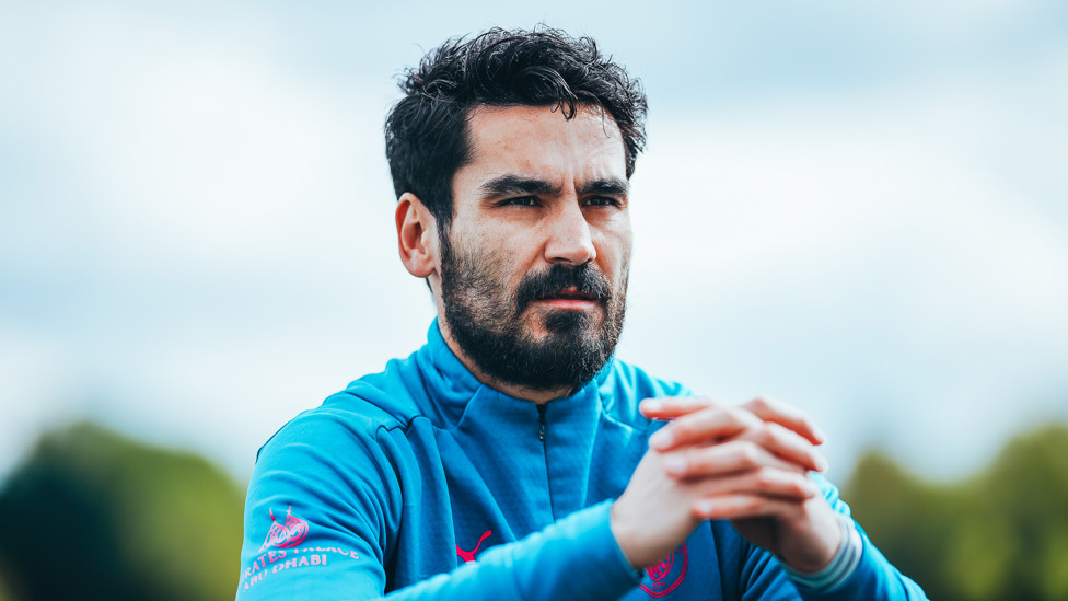 Ilkay focused on the task in hand