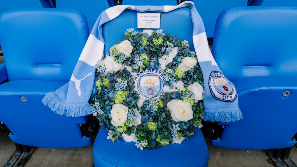 ALWAYS A BLUE: a wreath is laid in memory of Ricky Hatton
