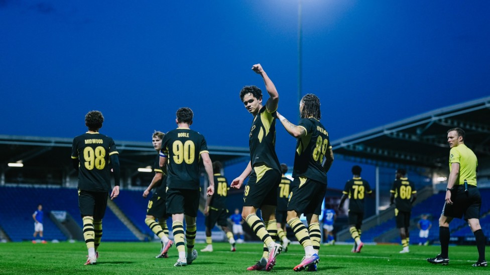 ON TARGET: Teddie Lamb struck to open the scoring for City.