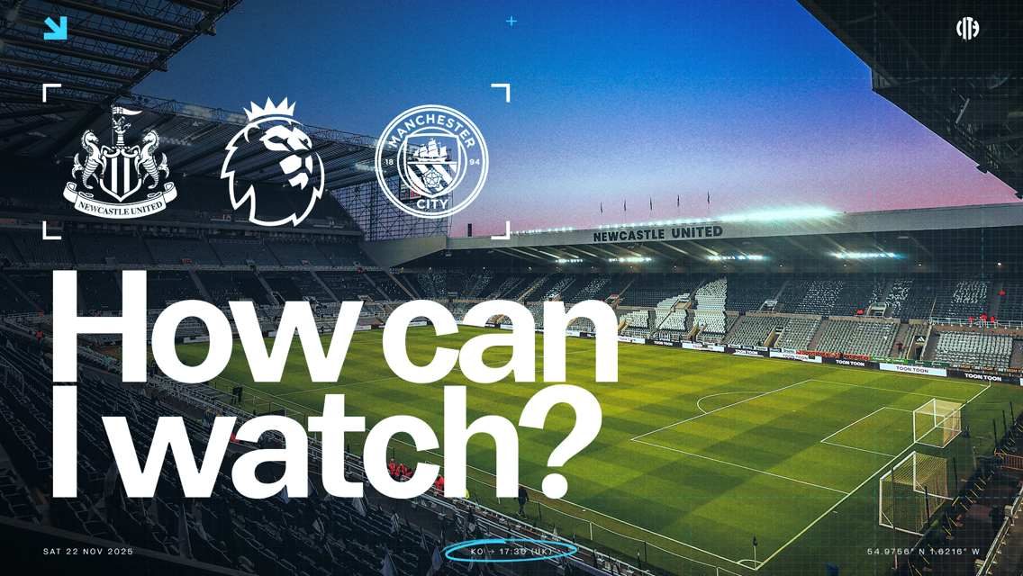How can I watch Newcastle v City on TV?