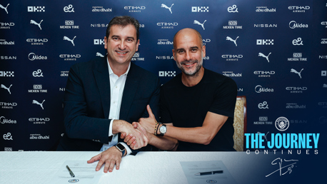 Guardiola menandatangani kontrak baru bersama City!