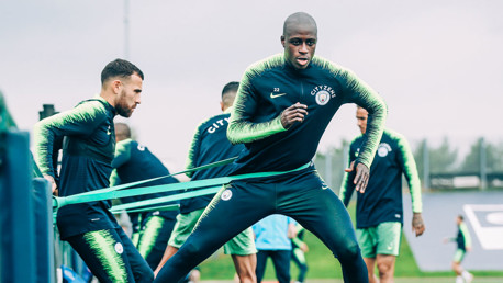 SHARK TEAM: Benjamin Mendy returns to training.