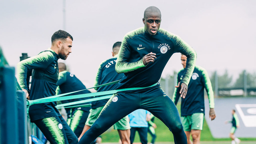SHARK TEAM : Benjamin Mendy returns to training.
