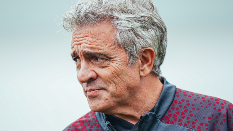 WATCHING BRIEF: Assistant coach Juanma Lillo looks over proceedings
