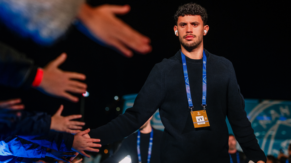 GAME FACE : Nunes arrives.