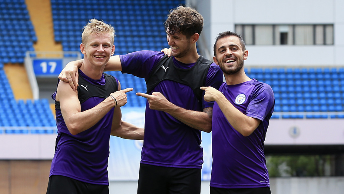 IT WASN'T ME: Happy, smiley Zinchenko, Stones and Bernardo