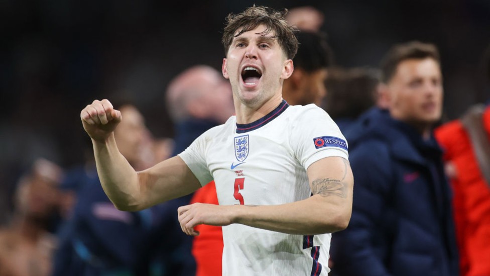 FINAL HURDLE: Stones helped England to keep five successive clean sheets en route to the Euro 2020 final.