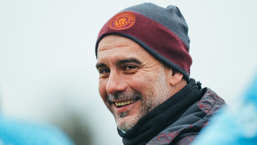 HAT'S OFF : Pep Guardiola back at the CFA