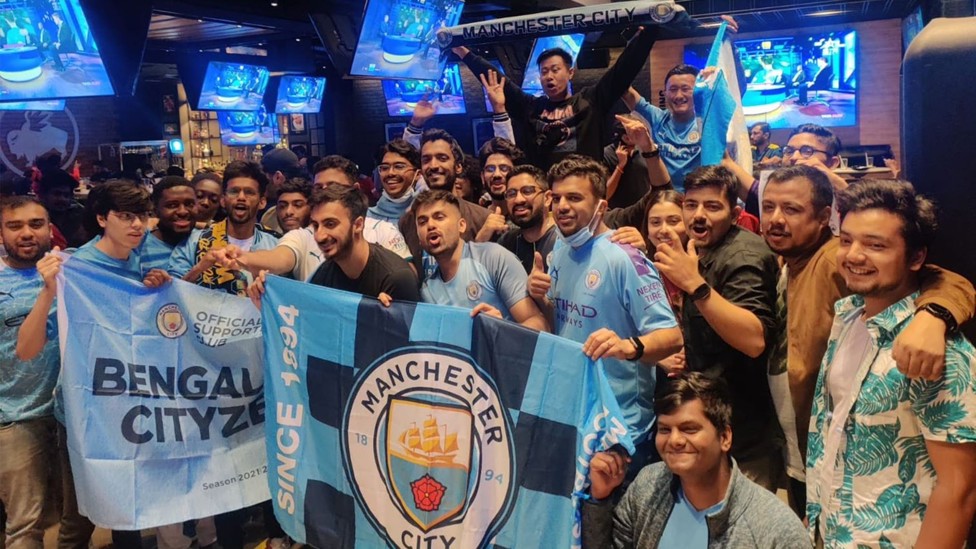 TRUE BLUES: Members from our Bengalaru branch