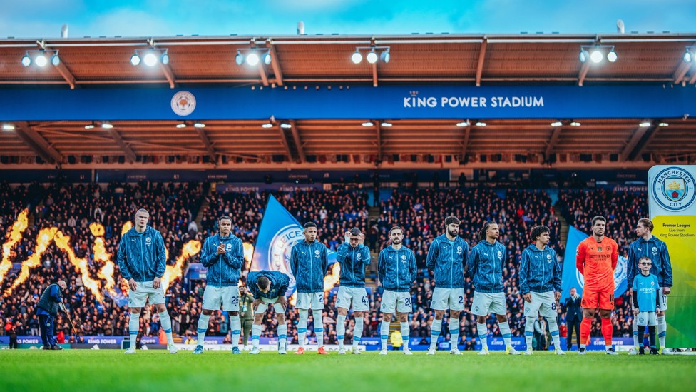 IMPORTANT WIN : Ortega lines up ahead of a 2-0 win over Leicester in December 2024, as City's revival begins