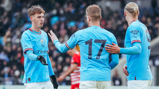 CELEBRATE: KDB enjoyed that one.